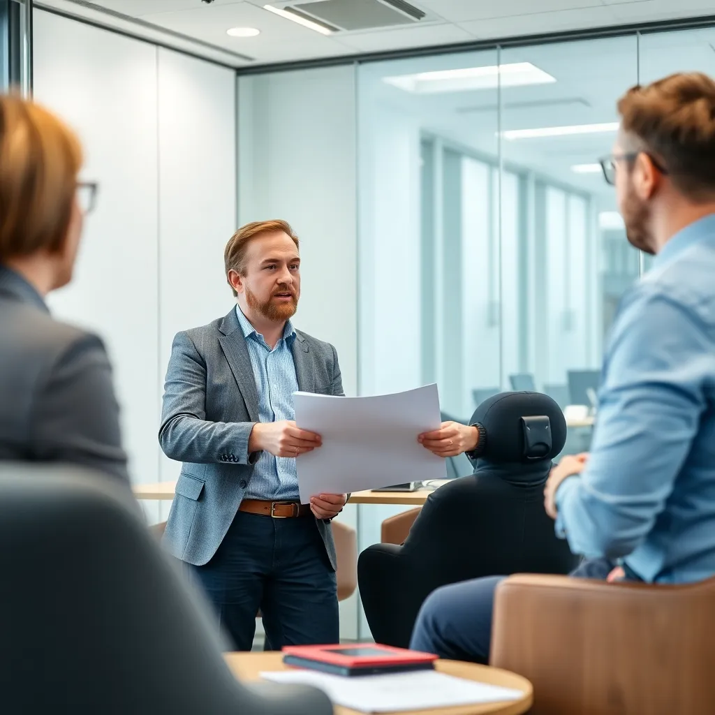 Een persoon die financiële documenten bekijkt met een laptop en rekenmachine op tafel